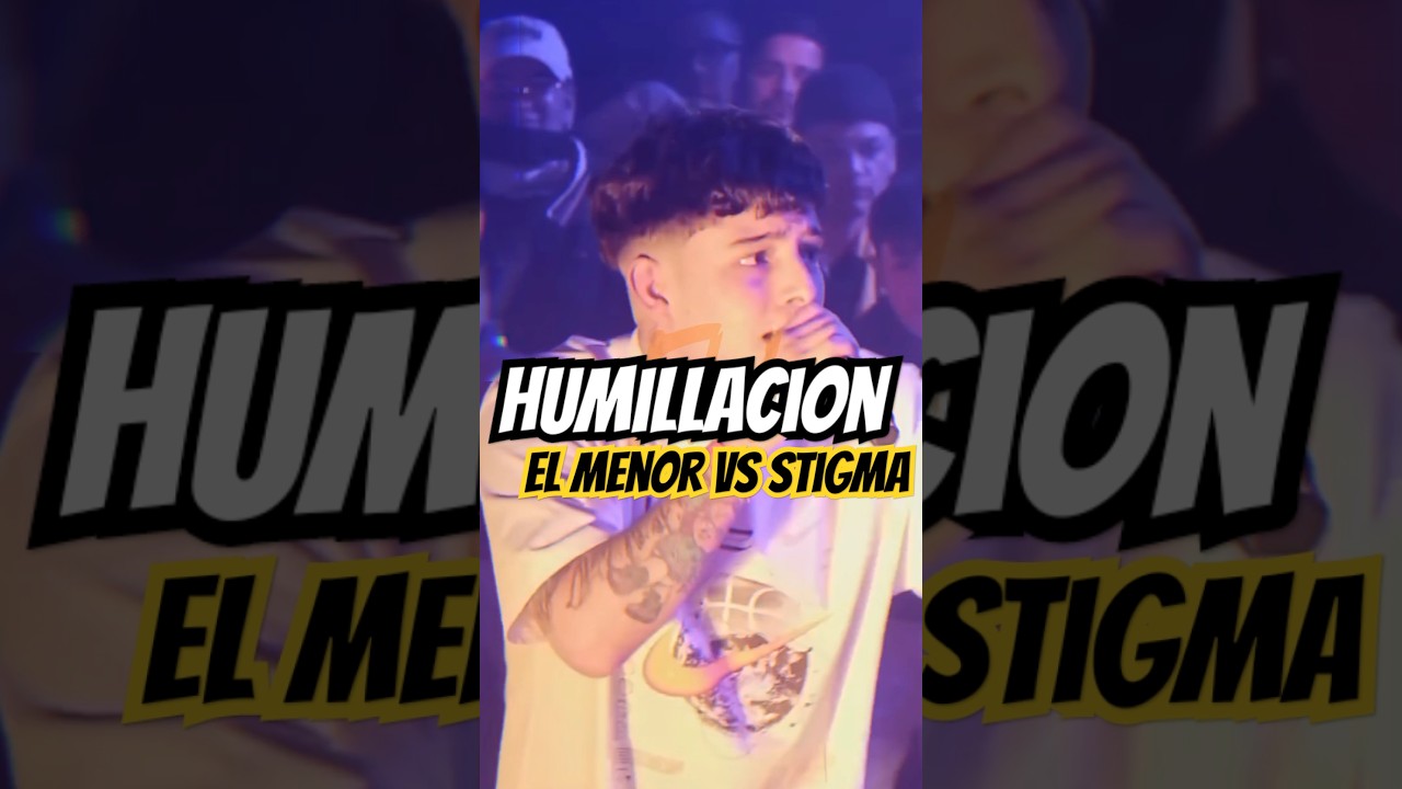 EL MENOR RETIRA A STIGMA 💀🔥 #stigma #elmenor #fyp #fms #freestyle #rap #redbullbatalla #shorts #flow