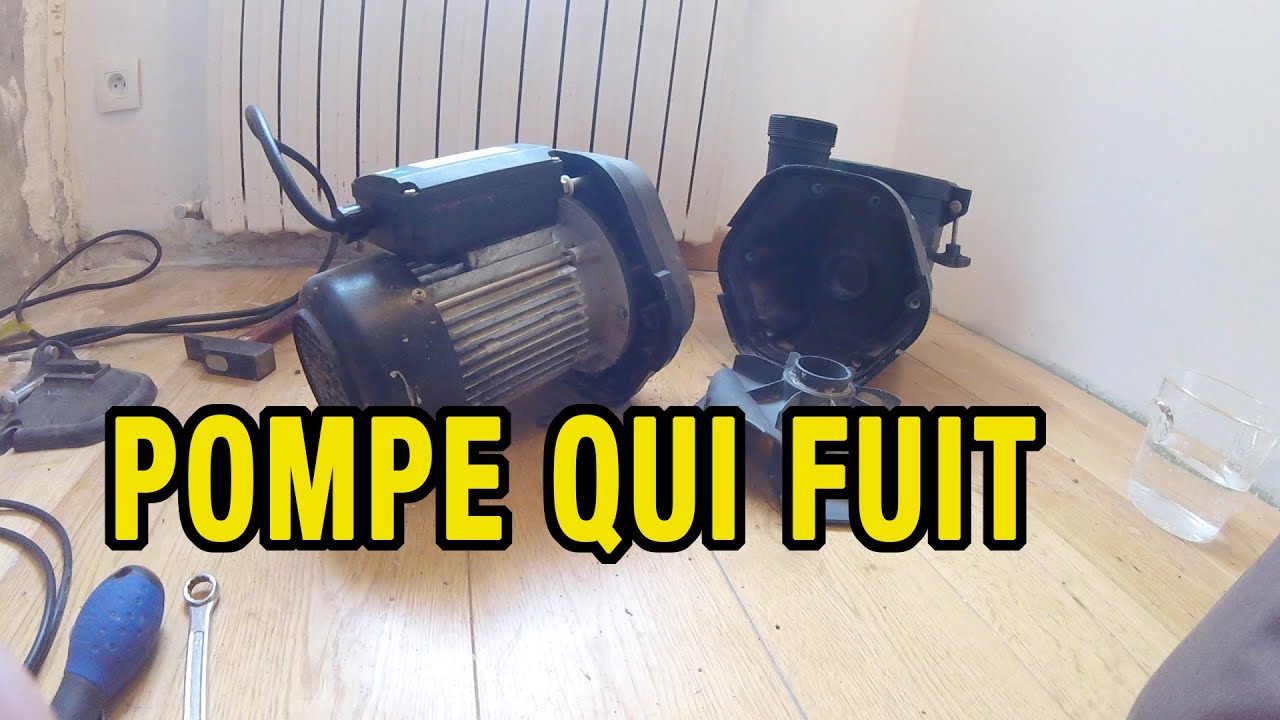 Réviser et réparer la pompe de la piscine qui fuit