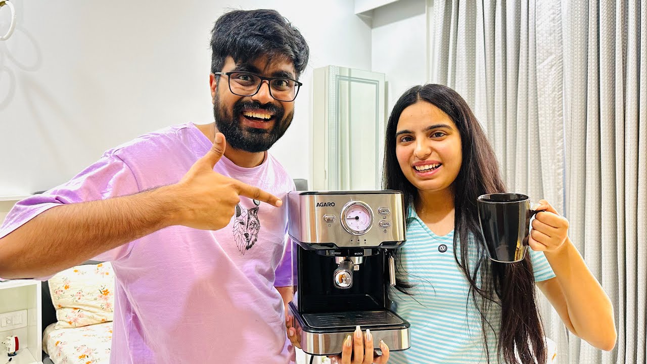 Diwali ka sabse bdia Gift 🎁😍 ( AGARO Coffee Machine & Grinder )