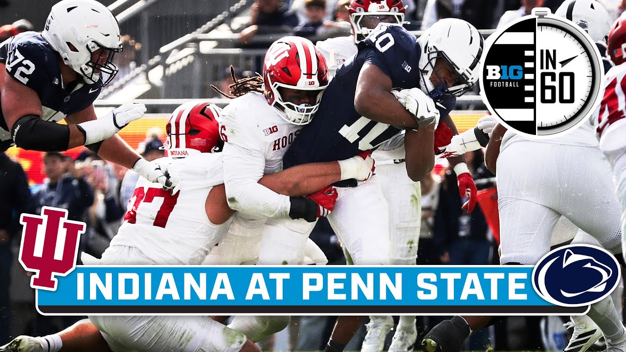 Indiana at Penn State | Nov. 9, 2025 | B1G Football in 60