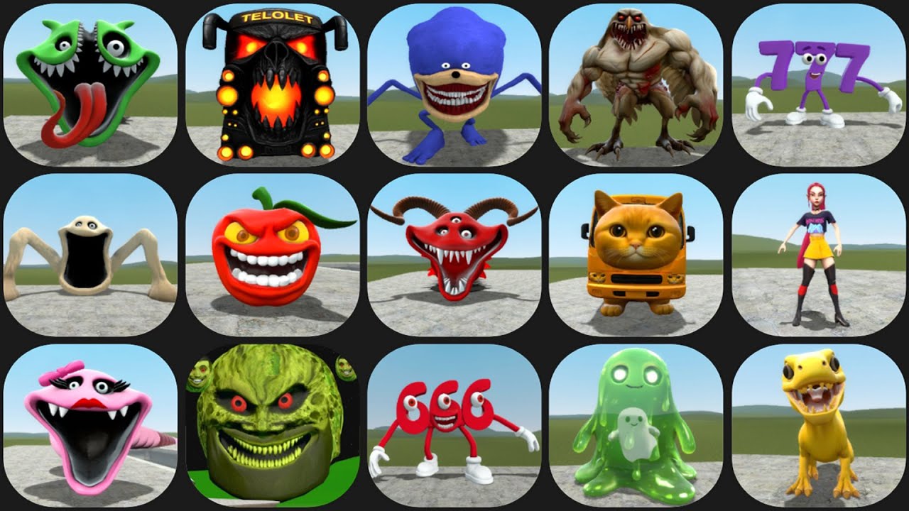 ROBLOX HUNGRY WORM PHASE 4,HUNGRY CATBUS,666 NUMBER BRAINROT,MIRA,777 Number From Roblox,Garry's Mod