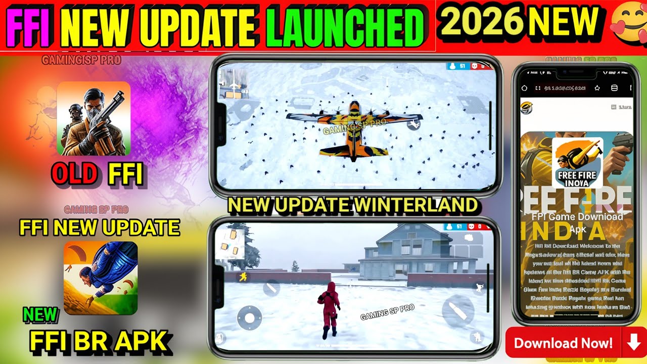 FFI New Update | FFI BR New APK update 2026 | FFI BR Game New Update | 2025 to 2026 @GameDevRaj  
