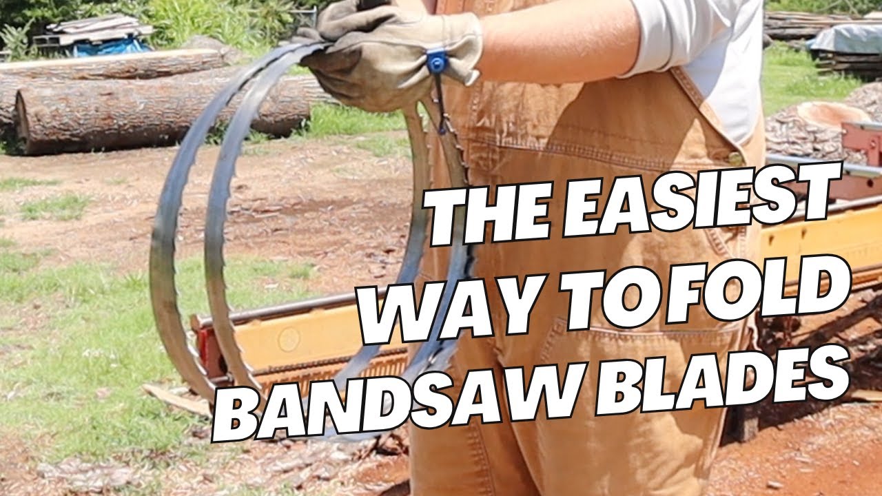 How to Fold and Unfold a Bandsaw Sawmill Blade (Without Losing a Finger!)
