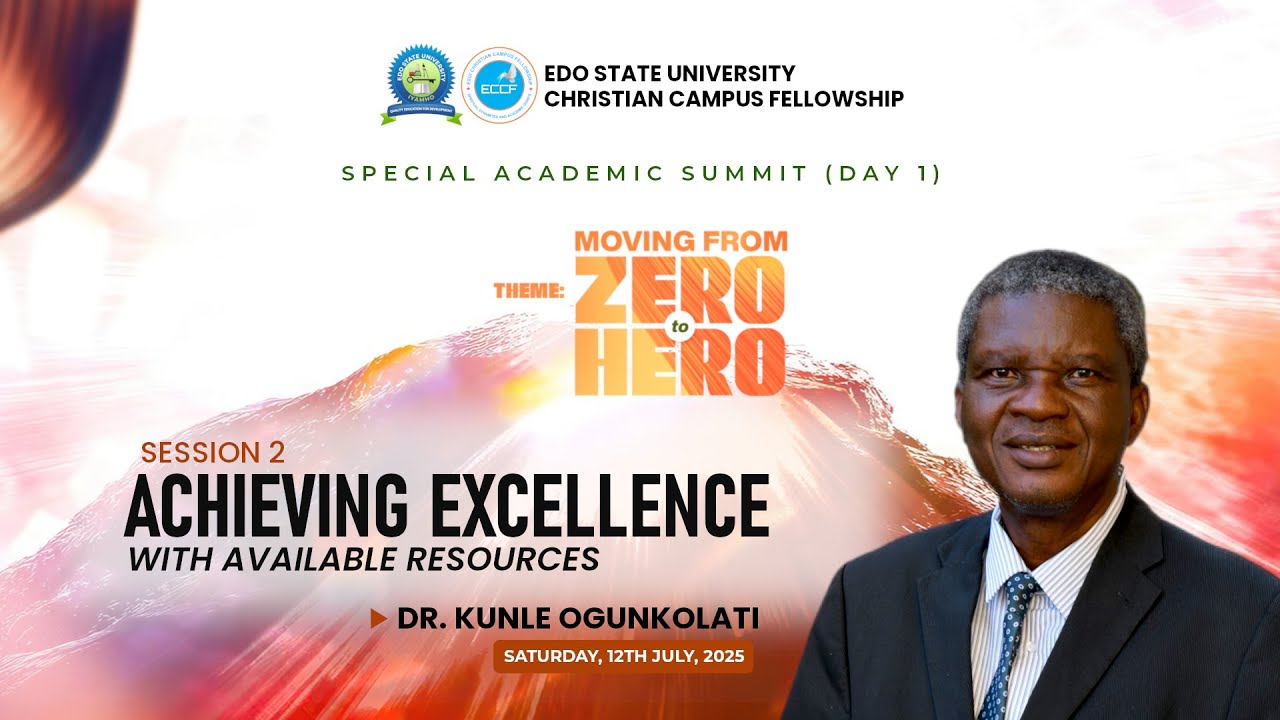ACHIEVING EXCELLENCE WITH AVAILABLE RESOURCES by Dr. Kunle Ogunkolati || SAS 2025