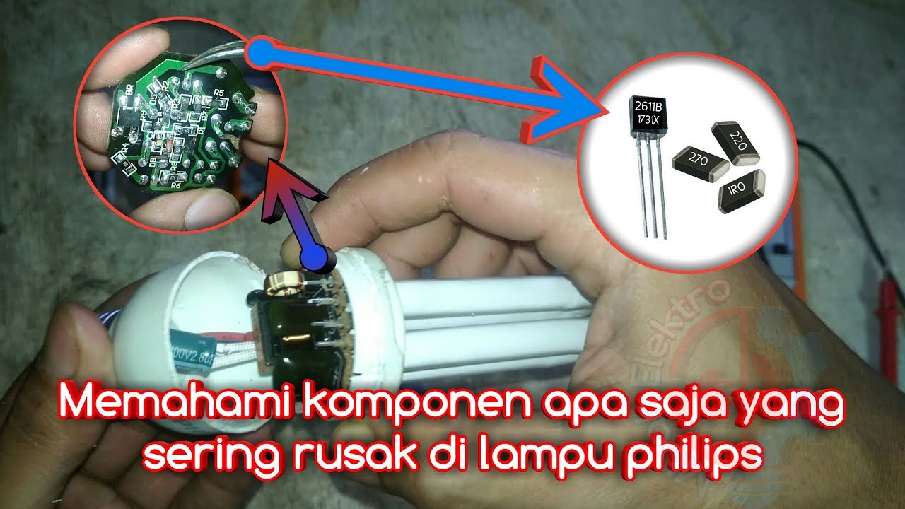Cara memperbaiki lampu philips dengan mengukur semua komponen secara cepat dan akurat