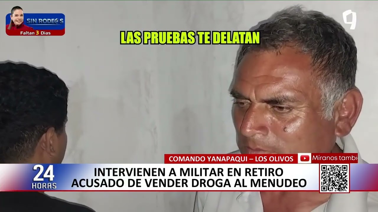 Los Olivos: militar en retiro es intervenido por presunta venta de drogas al menudeo
