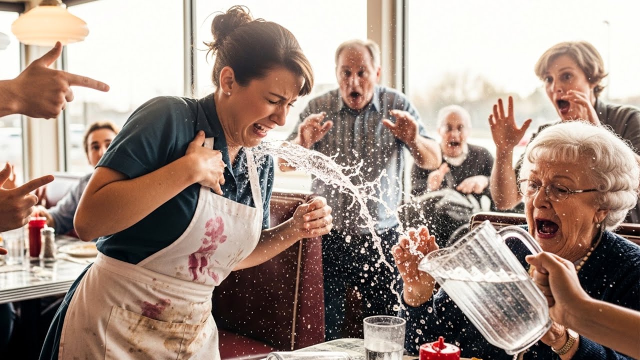 They Poured Water on the Waitress and the Old Lady — The Billionaire Son Arrived and Forced Them ...