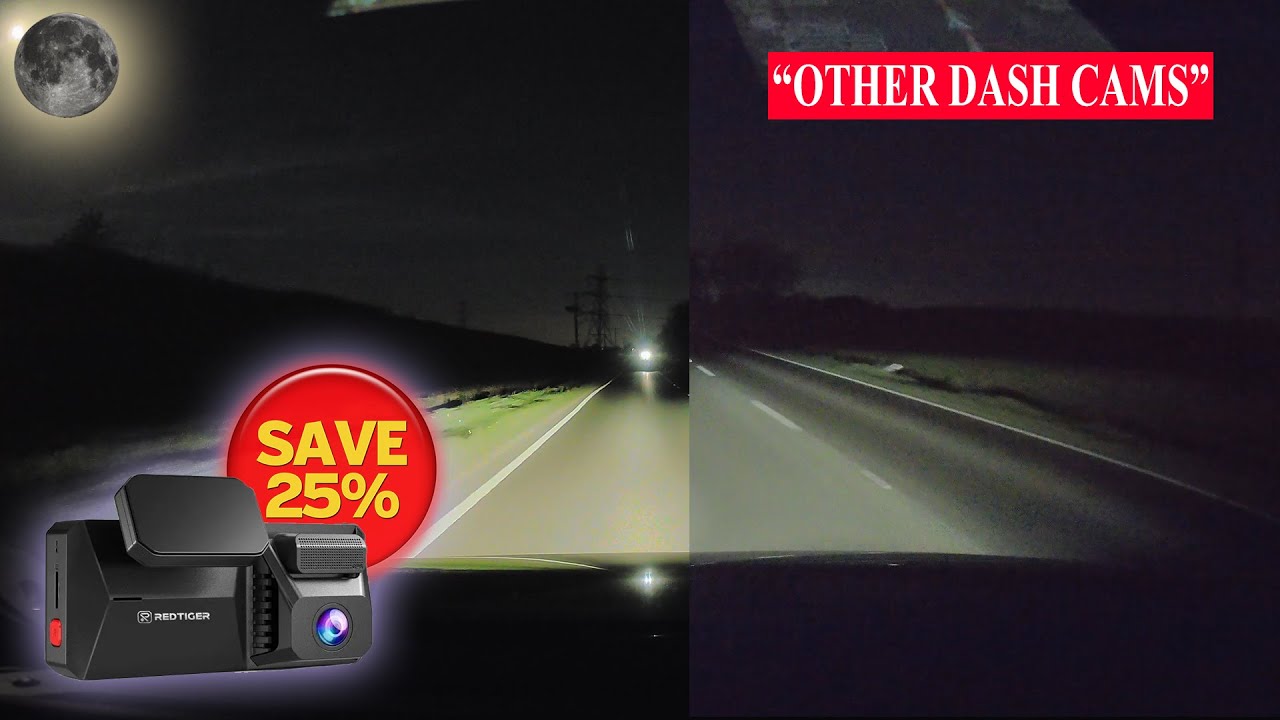 Best Night Time Dash Cam Ever!? - REDTIGER F77 Dual 4K Front + Rear