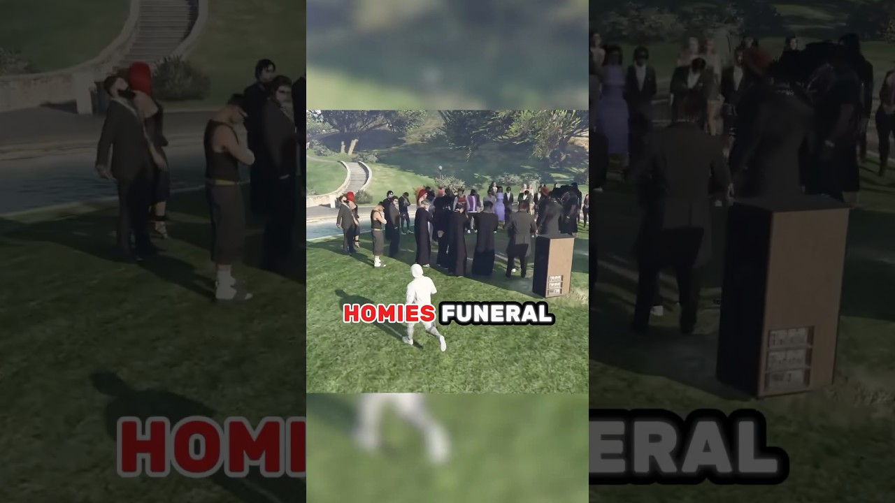 GTA thugs GET MAD when I TROLL THEIR FUNERAL🤣 #gta #gtarp #shorts