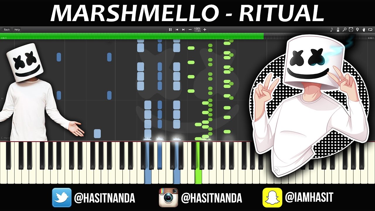Marshmello - Ritual (Piano Tutorial)