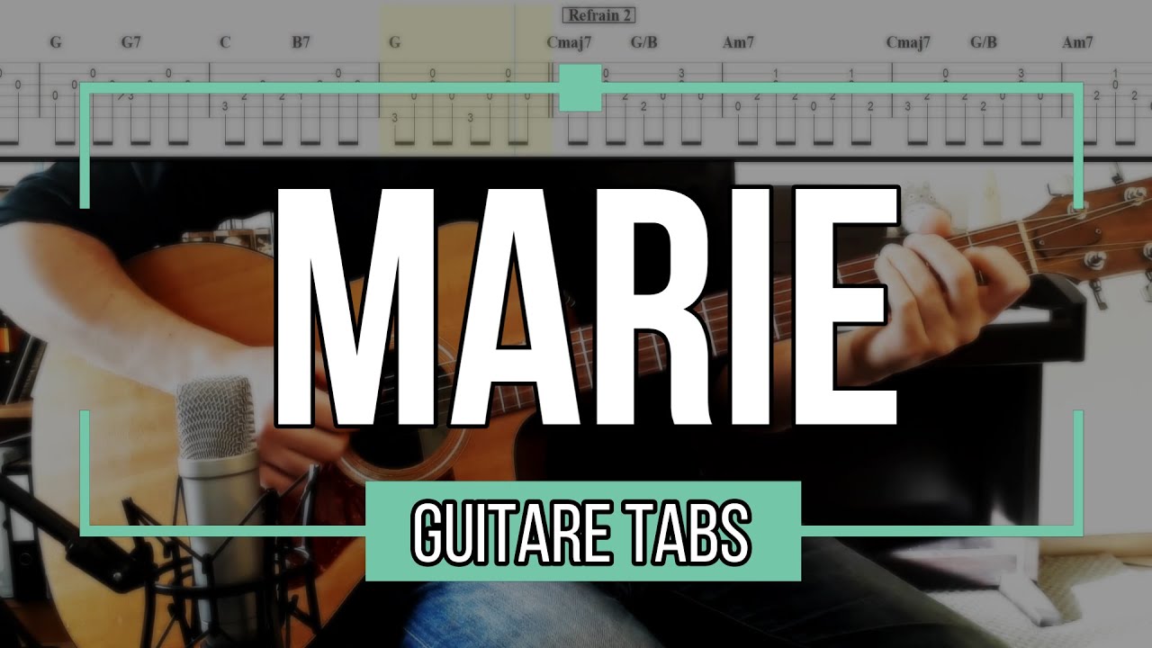 Marie - Johnny Hallyday [ Guitare Tabs ]