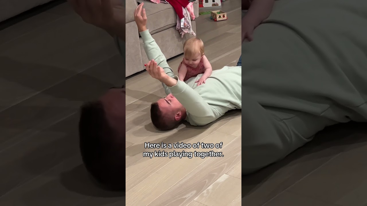 Here is a video of my two kids playing together #shorts
