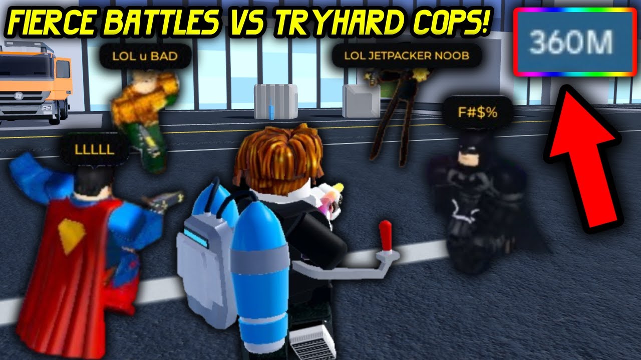 FIERCE BATTLES vs $360m POLICE TEAM | Roblox Jailbreak