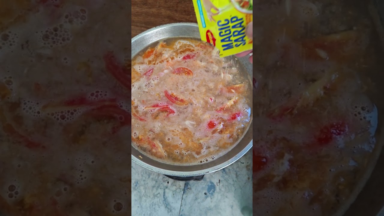 Sinigang na hipon para sa umagahan pambawe ng lakas ng katawan#subscribe my YouTube channel ❤️