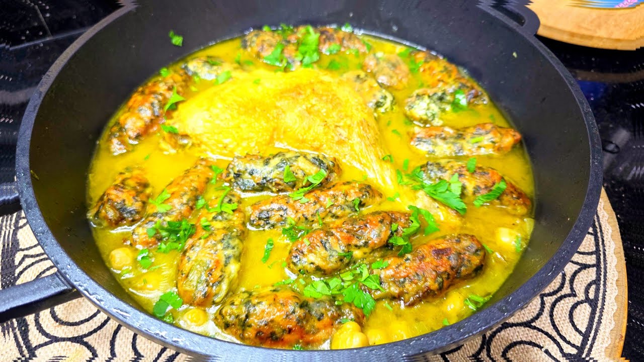 مطبخ ام وليد / صبيعات الجاج بالسلق وصفة خفيفة بصوص بيضاء نتيجة تحفة يذوبو في الفم 😋😍🥰.