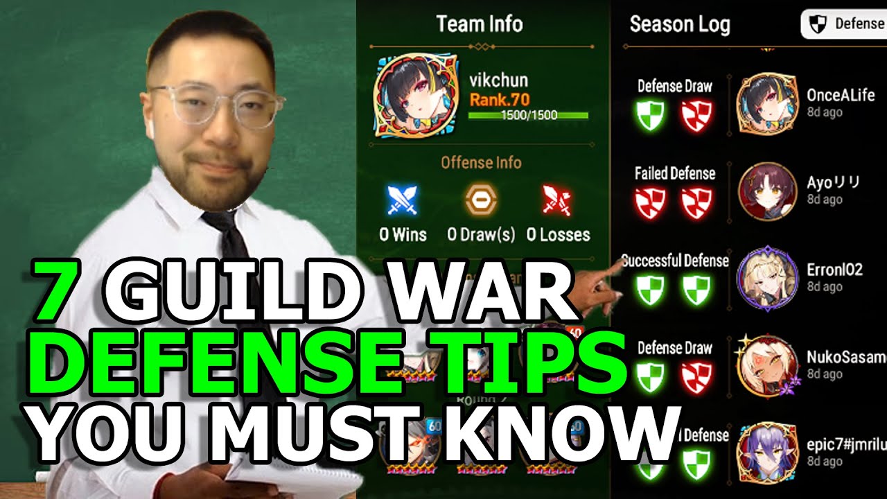 [Epic Seven] Guild War Defense for Dummies
