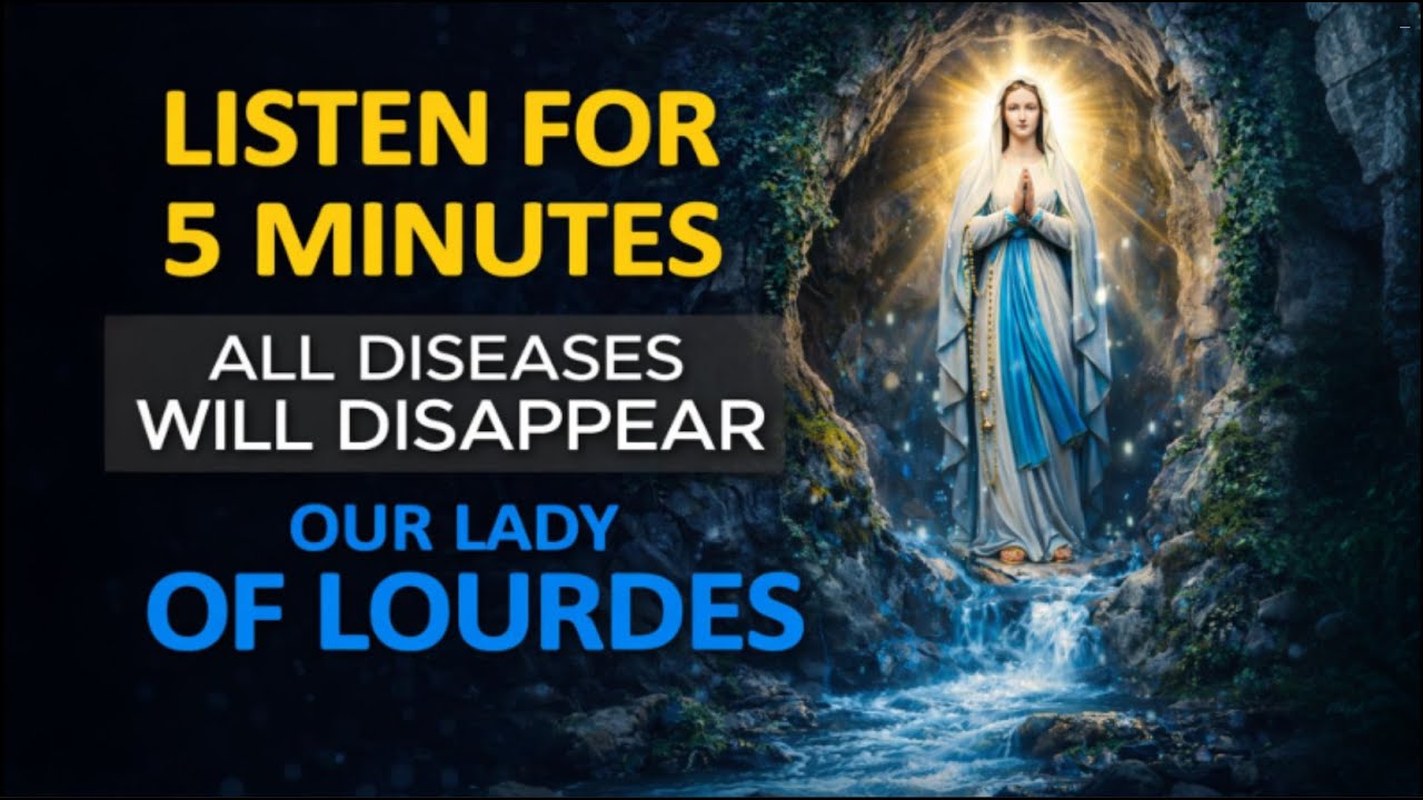 🙏 PRAYER TO OUR LADY OF LOURDES, WHO HEALS EVERY DISEASE – LISTEN JUST ONCE! OUR LADY OF LOURDES