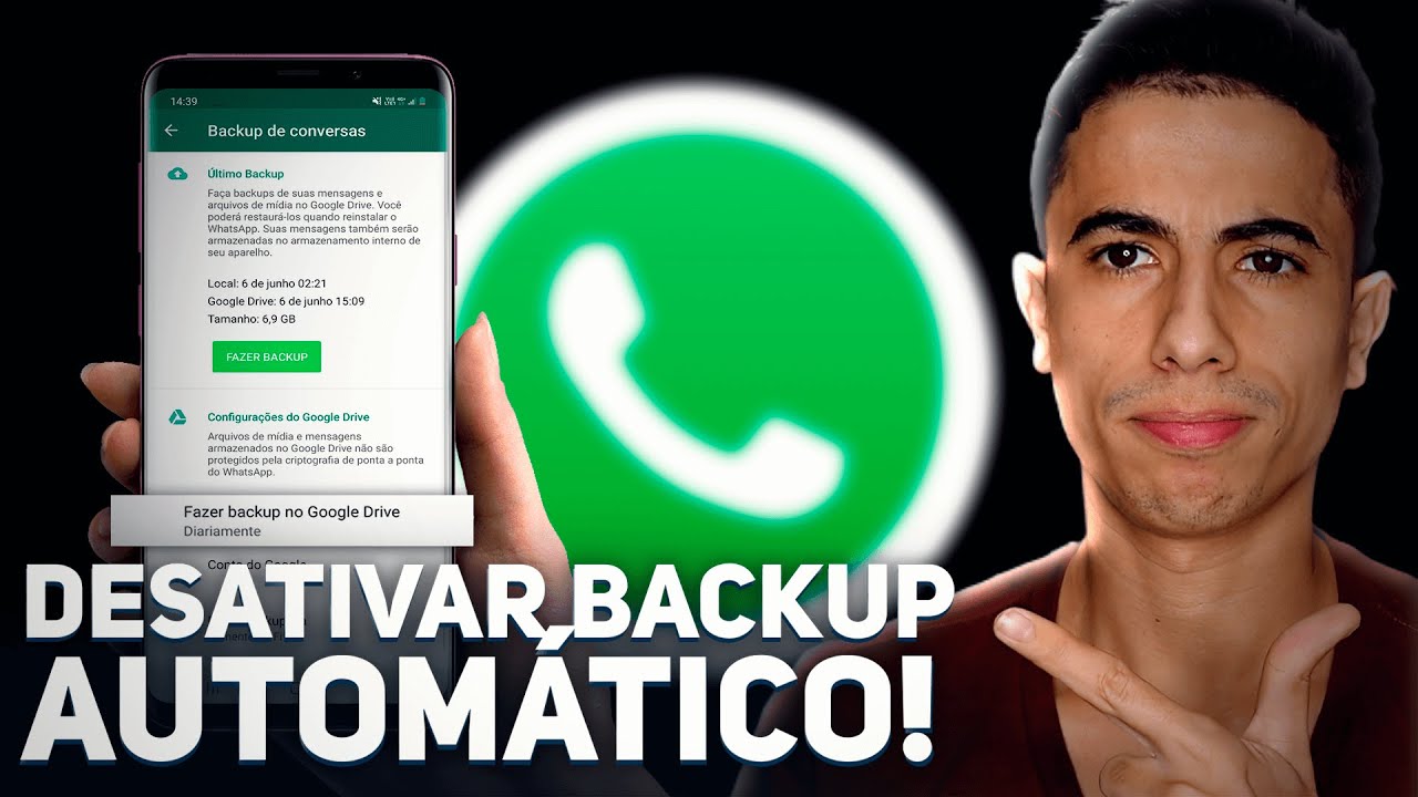 Como DESATIVAR O BACKUP AUTOMÁTICO do WHATSAPP!