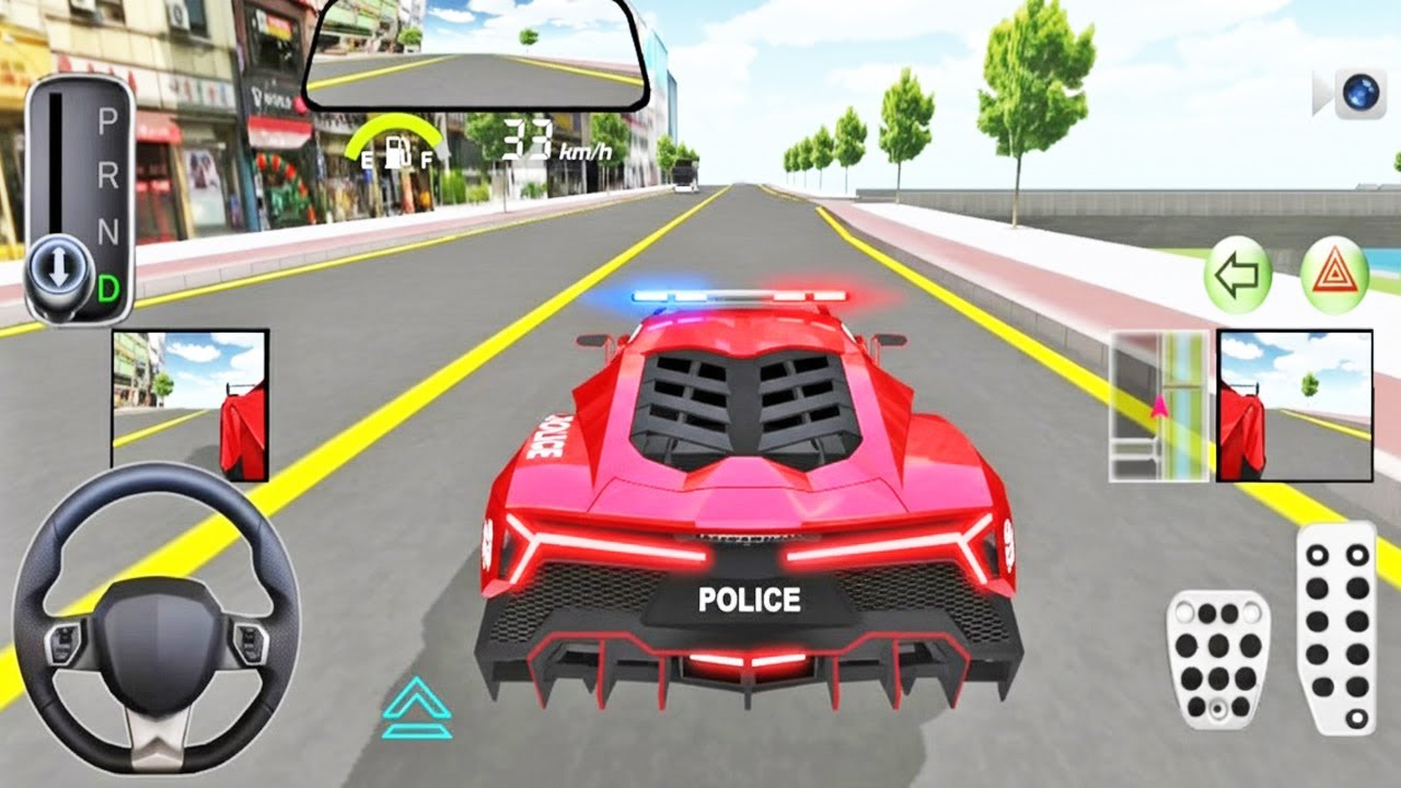 VIP Police Lamborghini Car Caught Driving Parking Game - Car Driving Game - 3D Driving Class