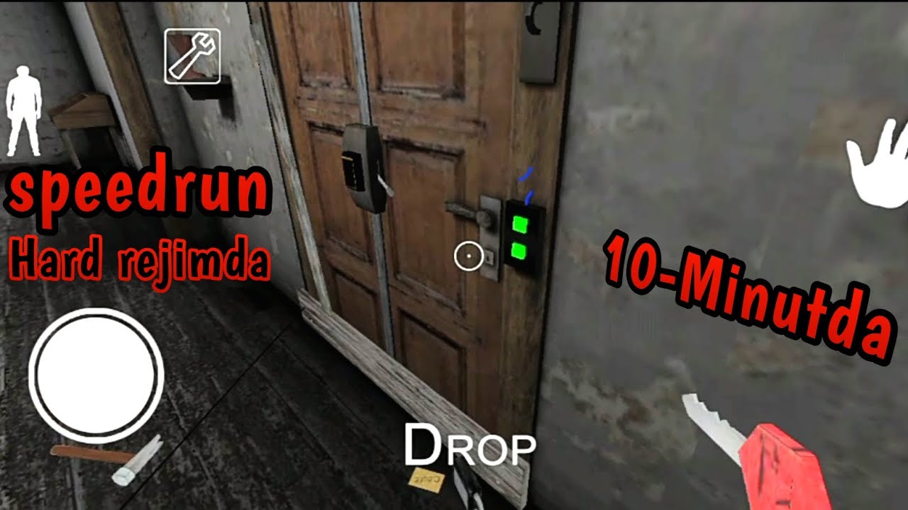 Granny 1 uzb Hard Rejim Speedrun 10-Minutda V.1.8.1 Odilxon Play