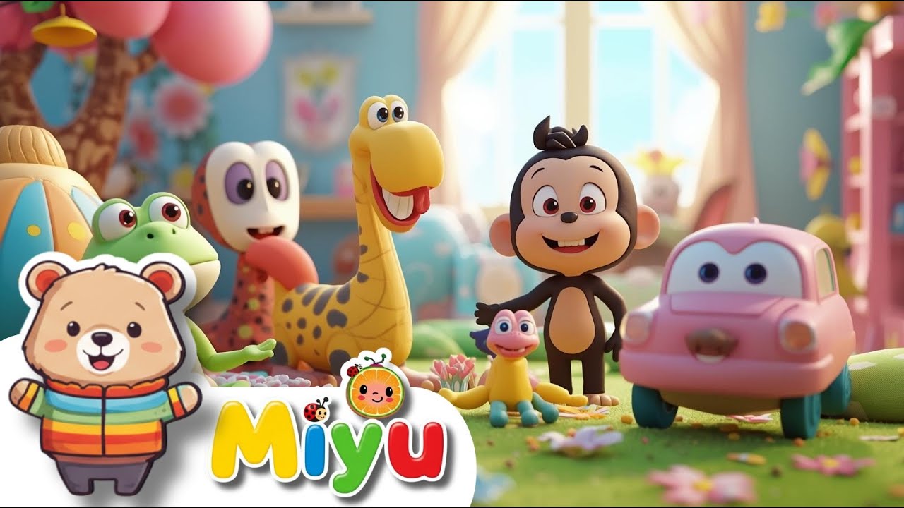 🌈🐵🎶 Impara Parti del Corpo, Colori e Animali con Miyu! | Canzoni Educative per Bambini 🎵