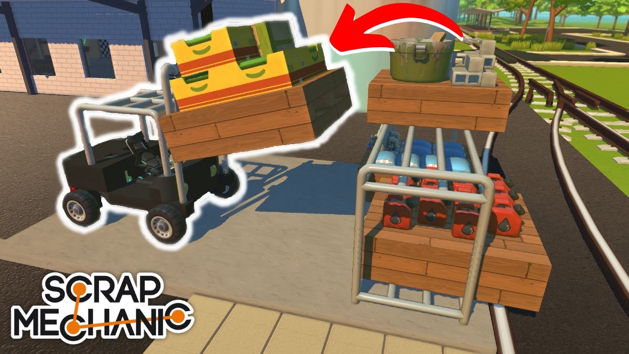 JE FAIS UN ÉLÉVATEUR DANS SCRAP MECHANIC !!!!