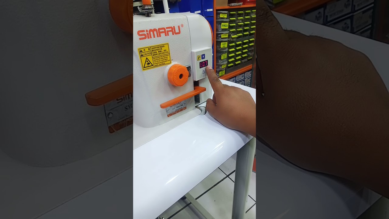 COMO SOLUCIONAR.  ERROR 07.  E07   EN MÁQUINAS DE COSTURA RECTA MECATRONICA