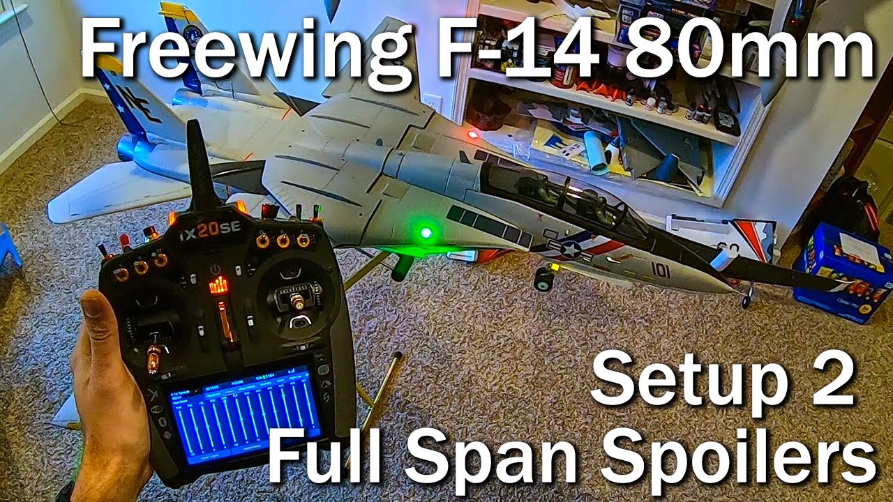 Freewing F-14 Twin 80mm Setup w/ Full Span Spoilers & Full Span Flaps
