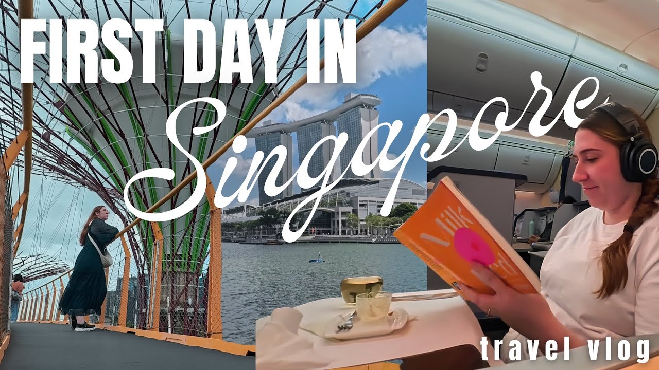 my first day in singapore 🇸🇬 | traveling, exploring, + a reading update! PART 1