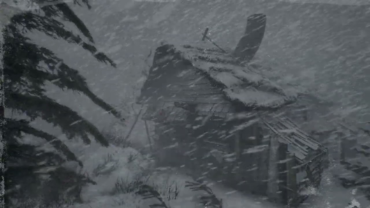 BRUTAL JAPANESE WINTER sounds with EXTREME COLD & snowstorm for sleeping. RABID WINTER STORM #asmr