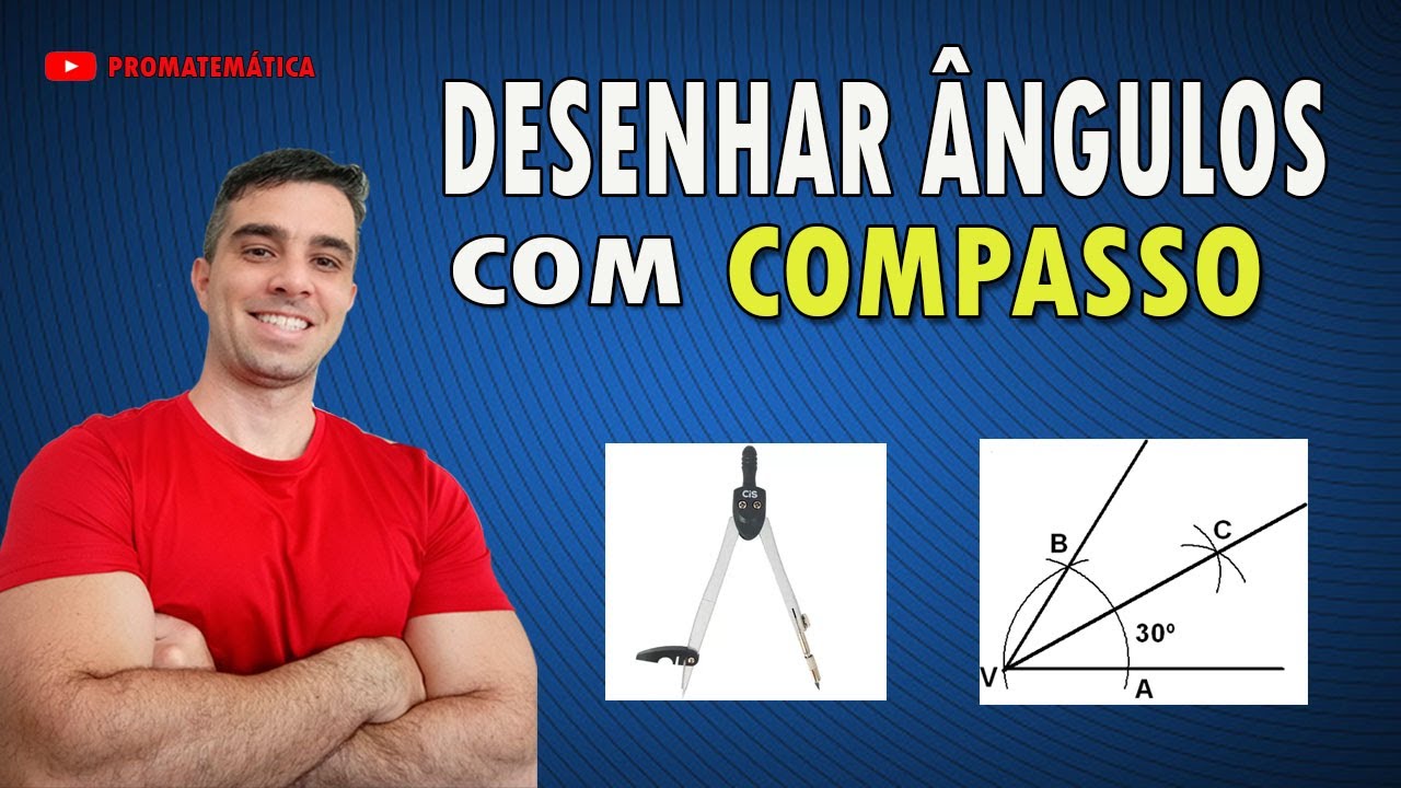 Desenhar ângulos com compasso