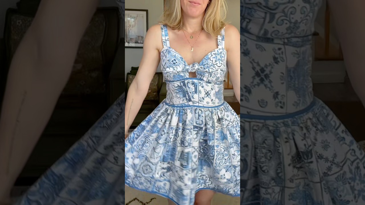 When you have Dolce and Gabbana taste but a thrift store tablecloth budget ✂️🧵 #thriftflip #sewing