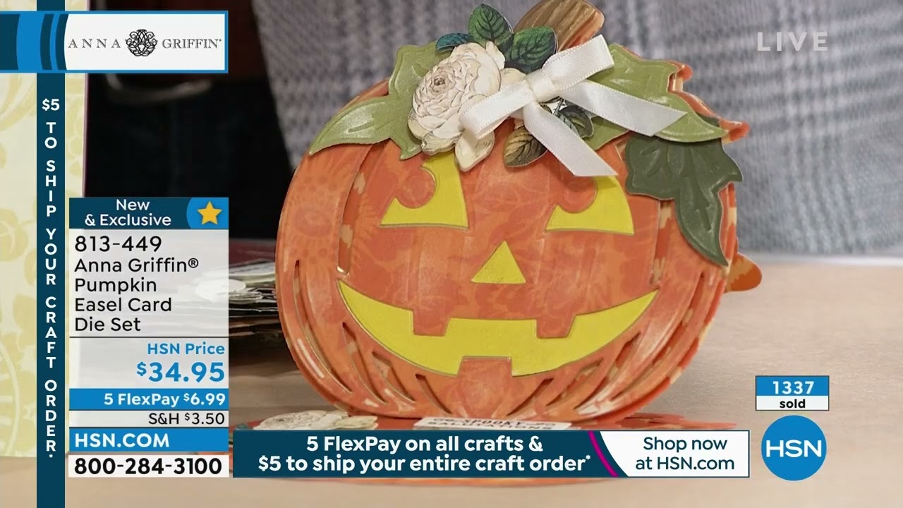 Anna Griffin Pumpkin Easel Card Die Set