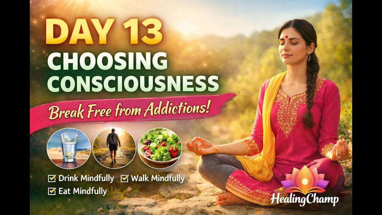 Day13 Rewire Your Mind from Addiction — Mindful Action Meditation | HealingChamp  13/41