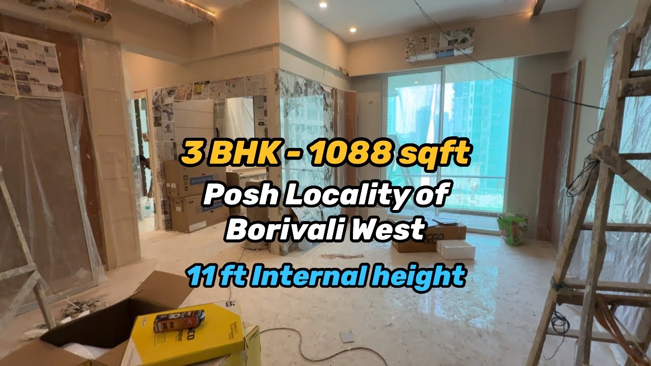 Luxury 3 BHK Deck in Chikuwadi, Borivali West | 1088 Sqft | 11 ft Height #mumbairealestate 