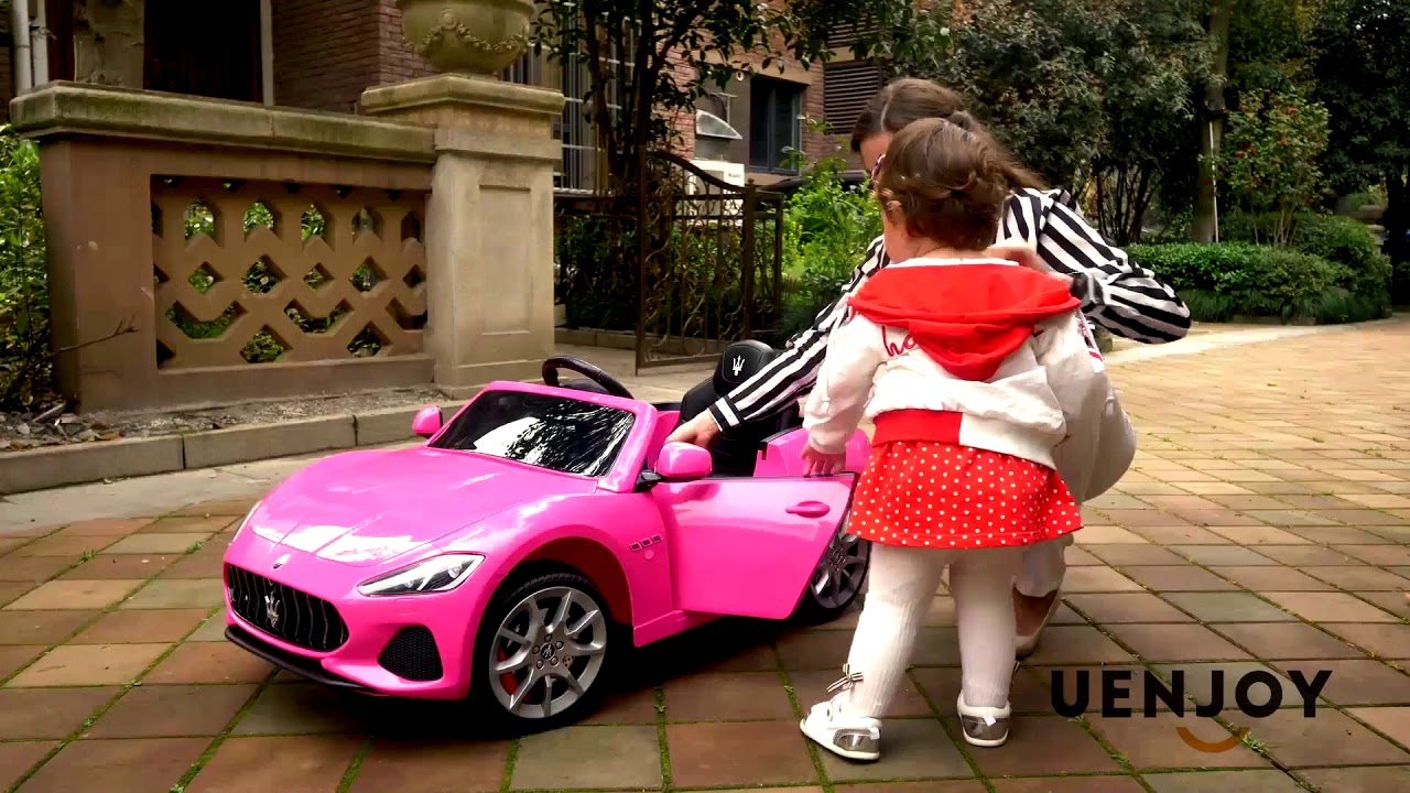 Uenjoy Maserati GranCabrio 12V Electric Kids Ride On Cars
