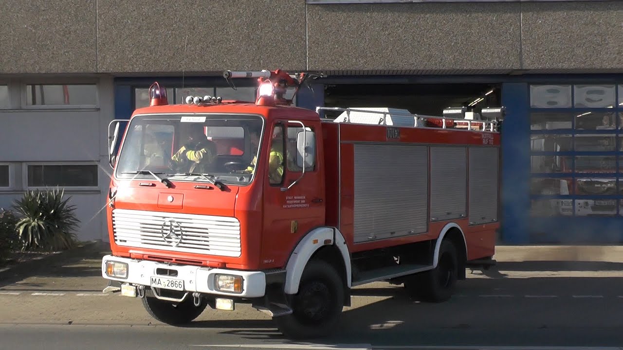 L&ouml;schzug + TroLF BF Mannheim Feuerwache Nord