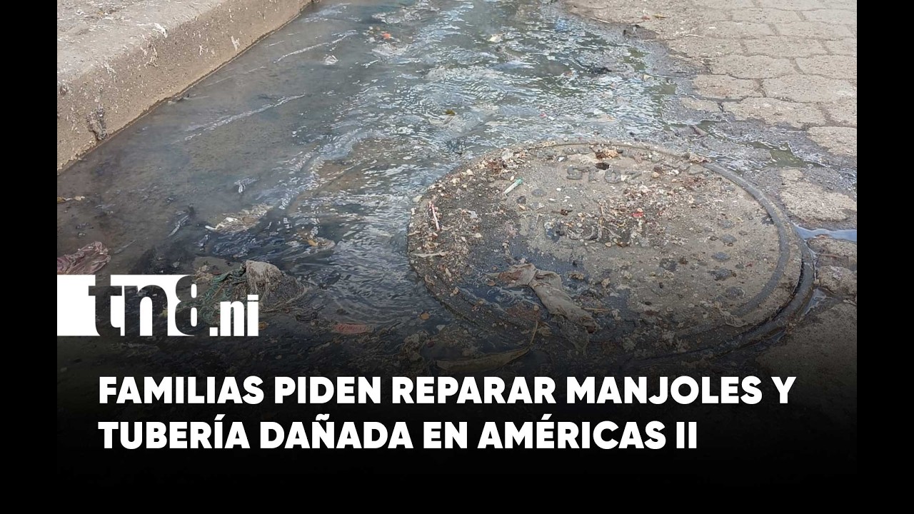 Familias piden solución por manjoles dañados y tubería rota en anexo a Las Américas II