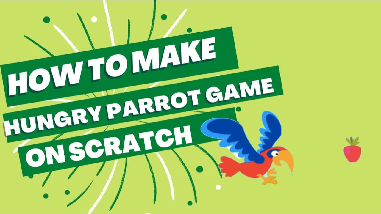 How to make a hungry parrot game on Scratch |Scratch games |Easy Scratch game for kids |Flying bird