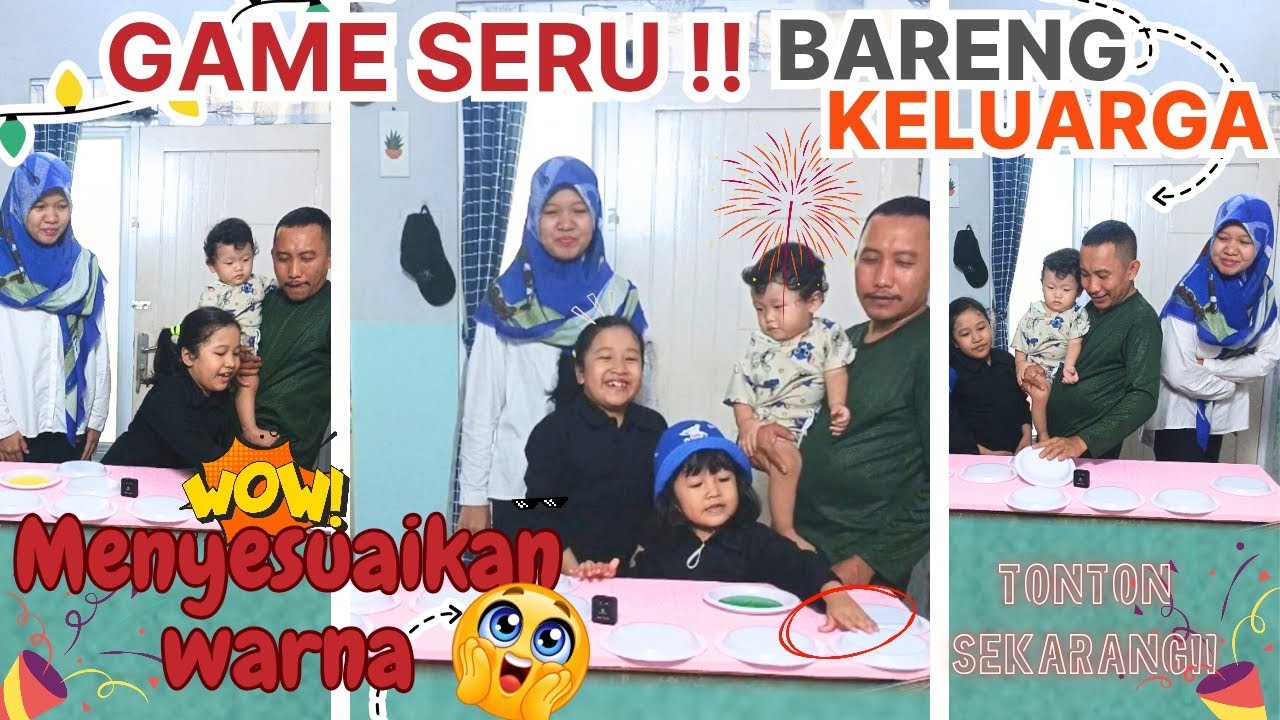 Game Keluarga Viral! Tebak & Sesuaikan Warna 😱 Siapa Paling Cepat? 😂 | GAME MENYESUAIKAN WARNA
