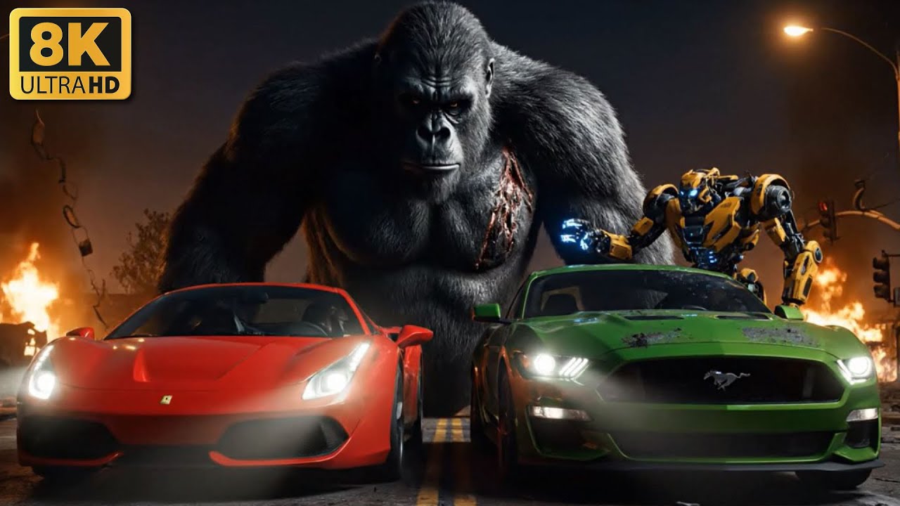 King Kong vs Killer Robots &ndash; Epic Robot Showdown in Ruined City