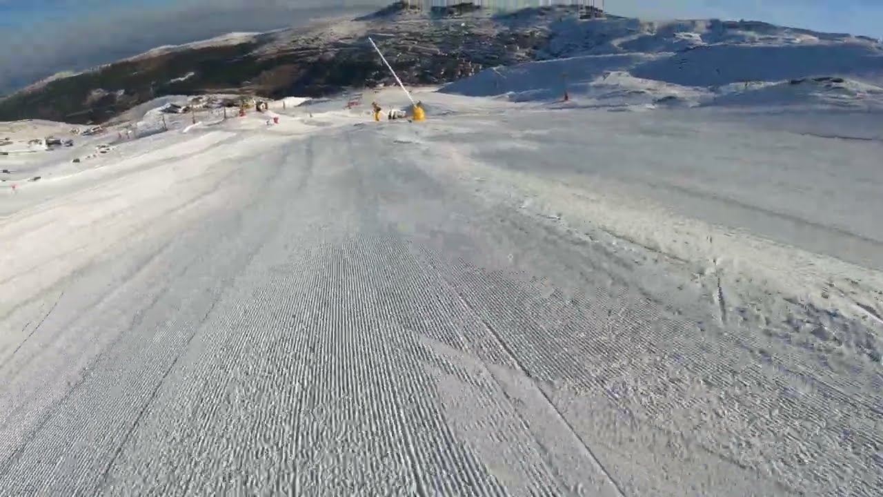 SIERRA NEVADA 2022 🏂 🏔 - 4K - Abriendo Pista - Bajada completa sin editar - Best Day !!!!