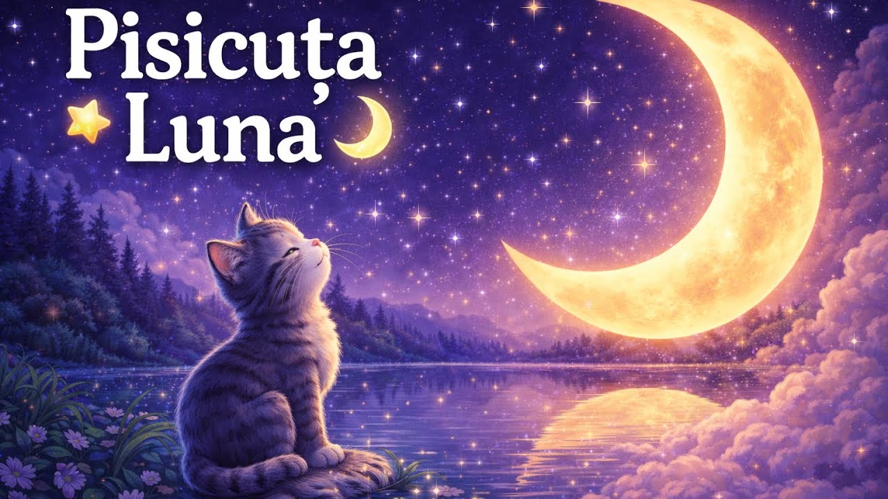 Poveste pentru copii 🌙 Pisicuța Luna și lacul care știa să asculte (8 min poveste • 30 min relaxare)