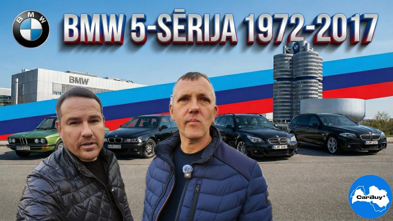 🇩🇪BMW 5-SĒRIJAS EVOLŪCIJA - NO E12 1972 LĪDZ F11 2017 🇩🇪