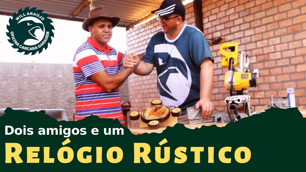 Relógio Rústico lindo feito em parceria com Eliseu Pereira (Oficina Caipira)