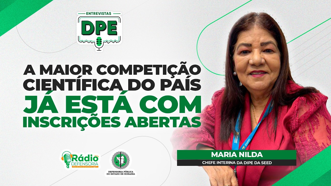 Estudantes de Roraima podem se inscrever na Olimpíada Brasileira de Matemática - Entrevistas DPE