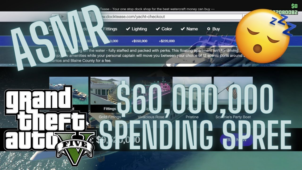 ASMR GTA Online | $60,000,000 SPENDING SPREE!🤑(Whispering, Keyboard Sounds)