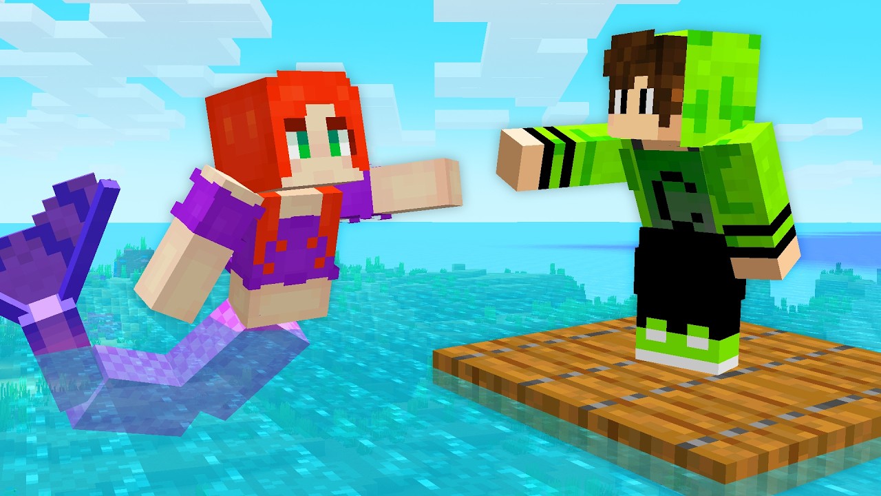 CADRES A Adopté Une SIRÈNE Dans Minecraft ! 🧜 ♀️