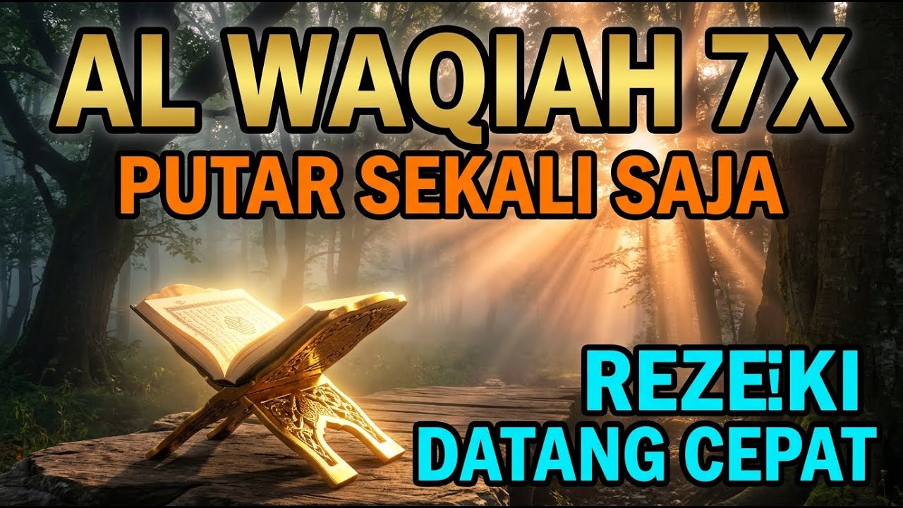 Dengar Surah Al Waqiah 7X Sekali Putar InsyaAllah Rezeki Berlimpah