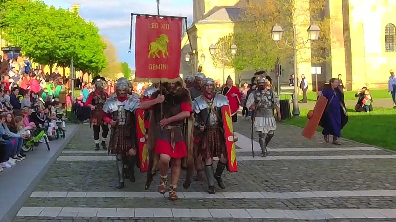 Garda Apulum - reconstituire militară a trupelor de daci si romani